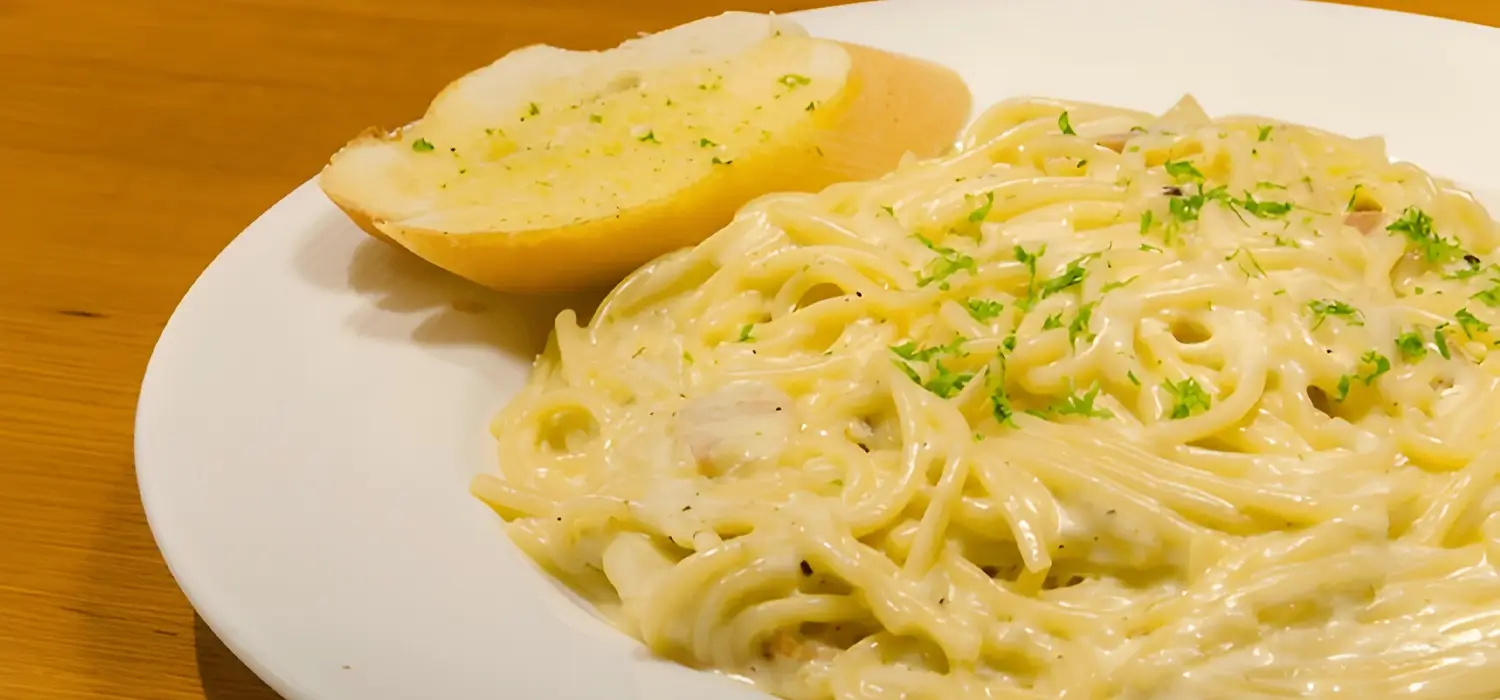 Pasta and white bread